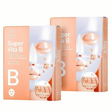 【MIRAE 未來美】超能膠原B彈力護理修護面膜27ml*4/盒｜韓國 膠原水光膜 宋慧喬唯一代言 DS024506