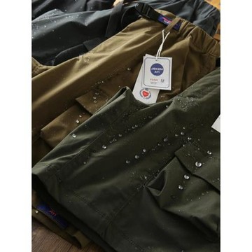 夏季王信凱同款戶外機能多口袋工裝短褲青年復古寬松中褲五分褲男