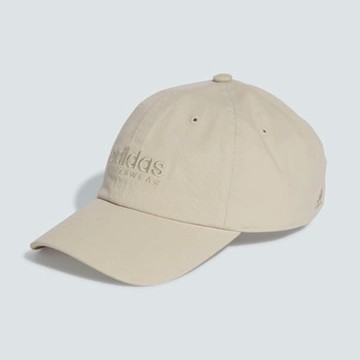 ADIDAS 愛迪達 阿迪達斯 運動休閒帽-米色 SPW DAD CAP-IX3568
