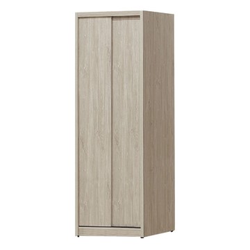 文創集 迪爾2.7尺推門內二抽衣櫃-81x60x209cm免組