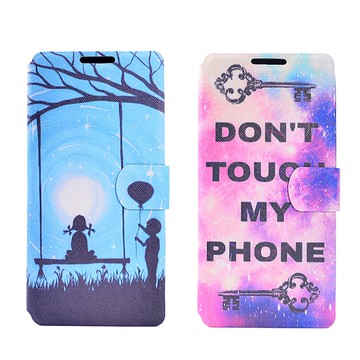 亞古奇 Sony Xperia XA (5吋) 時尚彩繪手機皮套 側掀支架式皮套 仲夏夜之夢/別碰我手機