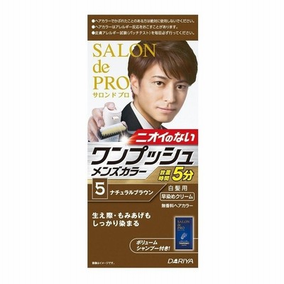 サロンドプロ　ワンプッシュメンズヘアカラー　5　ナチュラルブラウン