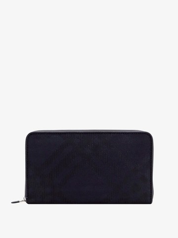 Coated canvas wallet with check motif - BURBERRY - gender_Man
