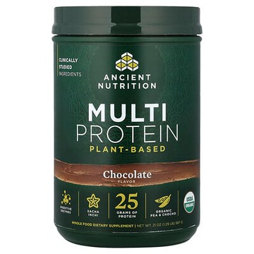 Ancient Nutrition, Multi Protein, Plant Based, Chocolate, 1.29 lb (587 g)