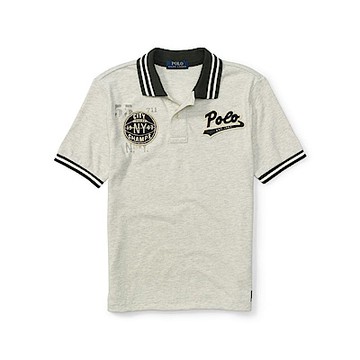 Ralph Lauren 短袖 POLO 素面 小孩 灰 0753