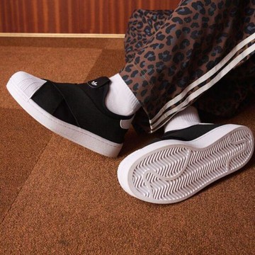 Adidas 愛迪達 Superstar II Slip-On KH8210 男女 休閒鞋 舒適 黑 白