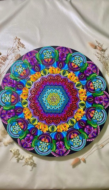 彩虹心語 能量曼陀羅畫 手繪訂製 風水 靈魂約定 五行圓滿