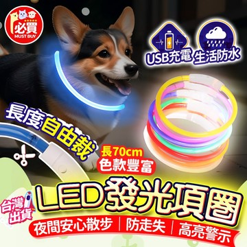 ❤️必買❤️ 發光項圈 寵物發光項圈 LED發光項圈 狗狗發光項圈 USB充電項圈 夜間安全項圈 防走失項圈 反光項圈