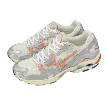 Mizuno 美津濃 休閒鞋 Wave Rider 10 男鞋 米白 波浪片 復古跑鞋 D1GA2431-10