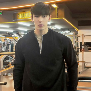 亨利衫美式高街流行小眾半拉鍊t恤男 華夫格素色高級無領長袖男