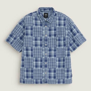 Larkspur Mixed Plaid 藍色格紋襯衫