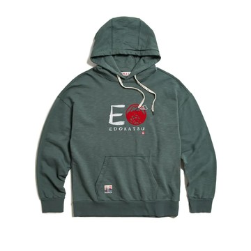 【江戶勝】大E字母連帽長袖T恤