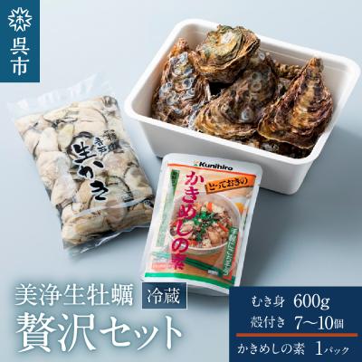 ふるさと納税 呉市 中野水産 美浄生牡蠣　むき身と殻付きの詰め合わせ