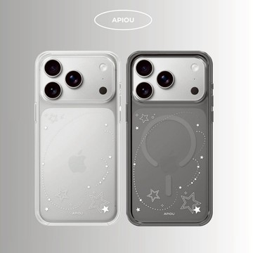 【 APIOU】星星翅膀 iPhone 透明防摔保護殼 17/16/15  偶像小卡 追星必備 照片手機殼