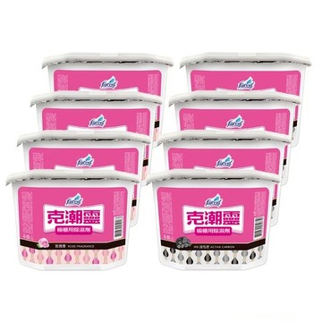 克潮靈 櫥櫃除濕劑(400ml/4入)-玫瑰香/備長炭