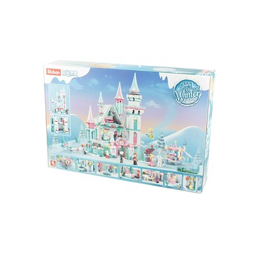Sluban 啟蒙 冬日童話系列 冬季城堡 樂高相容積木  多色  1盒