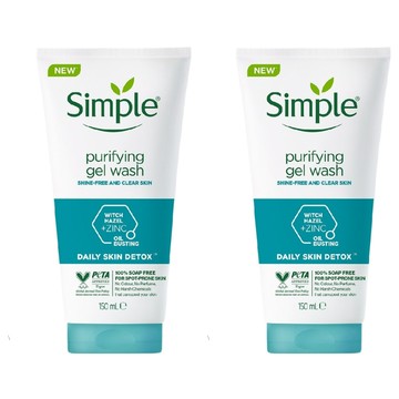 Simple 清妍 溫和毛孔調理潔顏凝露 適合油性及敏感肌膚 溫和清潔毛孔 洗去油光 不含皂及水楊酸  150ml  2條
