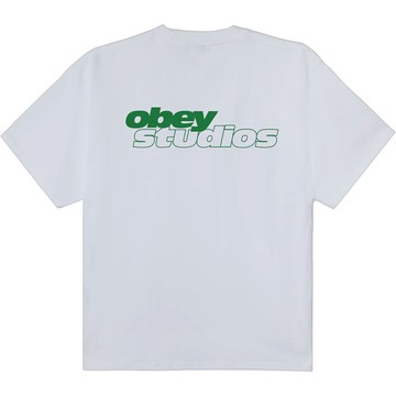 OBEY 168024318-WHT STUDIOS SPORT TEE 短T (白色)