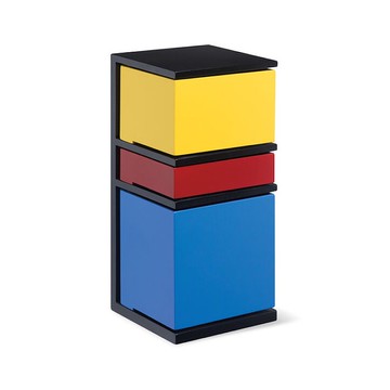 美國 MoMA 風格派收納櫃 蒙德裡安風桌面抽屜櫃首飾小物件收納