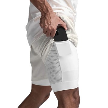 運動短褲 夏新款 男運動褲 跑步健身褲 鍛鍊光板無logo 速乾雙層短褲 休閒褲