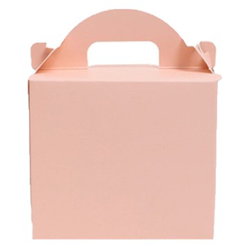 前開式自黏切片蛋糕盒 小 粉紅色 50入  50個  粉色