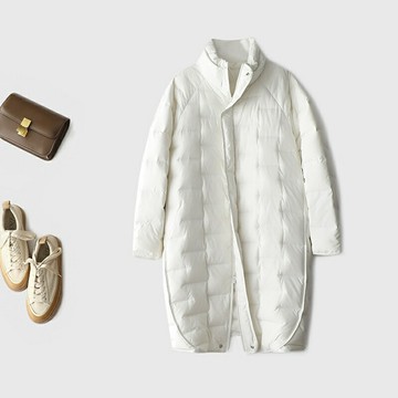 現貨+預購 真 羽絨90%白鴨絨 羽絨外套鴨絨夾克-高級感3D一體顯瘦長款女外套3色74gp29【獨家進口】【米蘭精品】