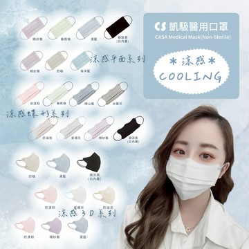 🍑隔日到貨🍑【CS凱馺國際】『超涼感』3D立體 醫用口罩 M尺寸 10入單片包裝 夏日升級 台灣製 醫療級 雙鋼印