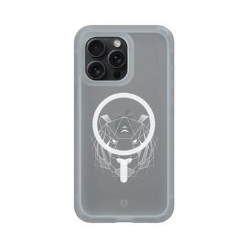 iPhone 15 Pro Max AirX 流變灰 - Animal Silhouette / 動物剪影 - 幾何-動物系列/虎