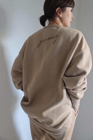 Embroidered back logo sweatshirt