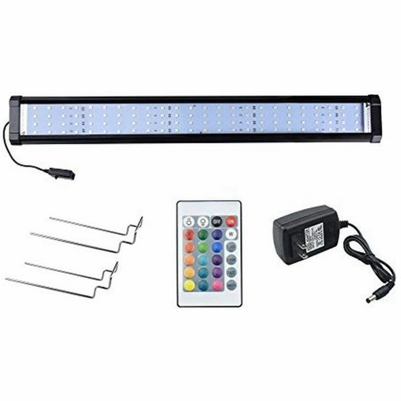 水槽 Ledライト 熱帯魚ライト アクアリウムライト 水槽用 照明 12w 対応サイズ 50 76cm 拡張ブラケット付き 16色変換 調光 通販 Lineポイント最大get Lineショッピング