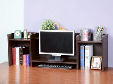 防潑水可疊式螢幕架 書架 桌上架 置物架 電腦桌 收納架【馥葉】型號SH1124