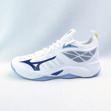 Mizuno V1GA224097 WAVE DIMENSION 男排球鞋 襪套式 白藍【iSport愛運動】
