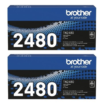 BROTHER TN-2480 原廠高容量黑色碳粉匣 2支 MFC-L2770DW MFC-L2715DW HL-L2375DW