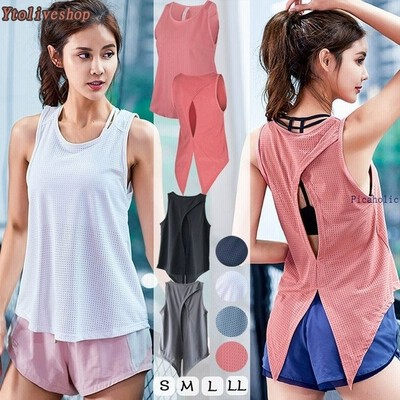 ヨガウェア レディース トップス かわいい おしゃれ ホットヨガ タンクトップ アシンメトリー フィ 通販 Lineポイント最大get Lineショッピング