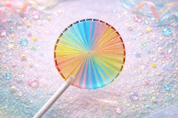 圖紋棒棒糖－繽紛轉轉糖