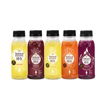 純在 冷壓鮮榨蔬果汁-樂活元氣組(235mlx15瓶)