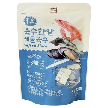 MAMSSTORY 韓國片裝高湯塊 海鮮風味 獨立包裝 簡單料理 香濃高湯 火鍋湯底 關東煮鍋底  90g  1袋