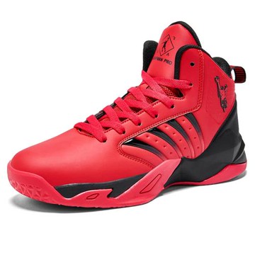 正品喬丹格蘭秋冬男鞋46大碼防水47紅色高幫鞋本命年休閑鞋48A36