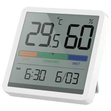 Kando 感動舒適溫濕度時鐘 KA5253 高精度溫濕度感測器 大數字液晶螢幕顯示  白色