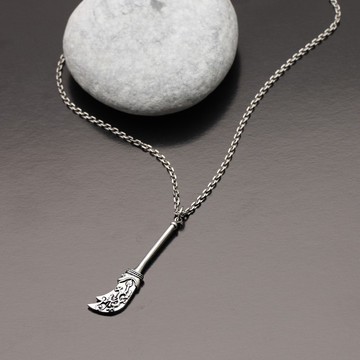 青龍偃月刀 配2.2mm鍊 三國兵器 純銀項鍊|銀項鍊推薦(單條價)