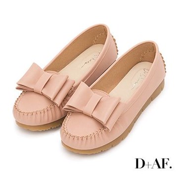 D+AF 甜美氣息MIT大蝴蝶結健走鞋 橘