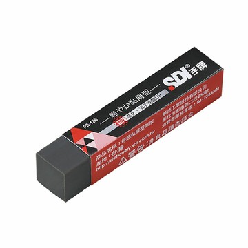 【SDI 手牌】輕感 黏屑型 筆擦 65.5 x 12.5 x 12.5mm 橡皮擦  /  PE-12B