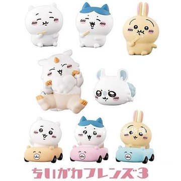 【新品現出】吉伊卡哇 公仔盲盒 自嘲熊朋友3 小八 烏薩奇 小白 飛鼠 那孩子食玩坐小車公仔 手辦潮玩 動漫週邊 兒童玩