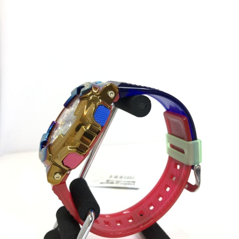 極美品 G-SHOCK ジーショック CASIO カシオ 腕時計 GM-110RB-2AJF レインボーIP メタルカバー アナデジ クォーツ  RY6688M | LINEショッピング