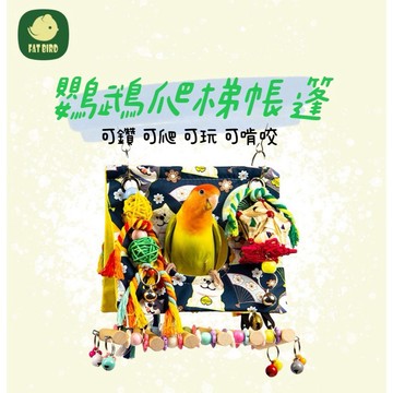 香濃❤鸚鵡多用爬梯帳篷 可玩可鑽可睡 躲避鳥遊戲攀爬梯
