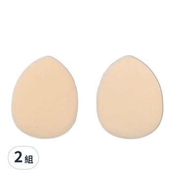 AMORTALS 爾木萄 小不點拇指靈活遮瑕粉撲 Set 2個 水滴形狀 高密度材質 加寬絲帶  568236  2組
