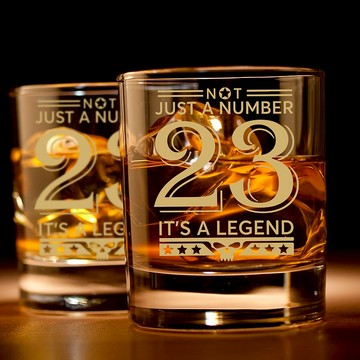 文字雕刻|訂製雕刻威士忌對杯 球衣Number訂製禮物客製化禮物男友