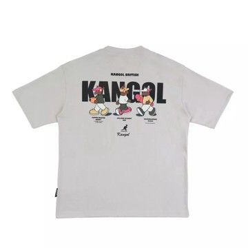 KANGOL 短T 淺卡其 CITY WALK 袋鼠T 短袖 上衣 中性 6625102231