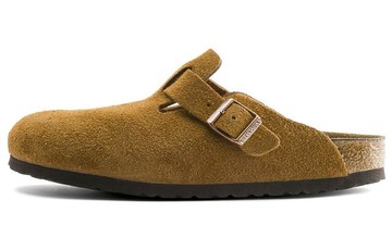 BIRKENSTOCK BOSTON SOFT FOOTBED REGULAR SUEDE MINK