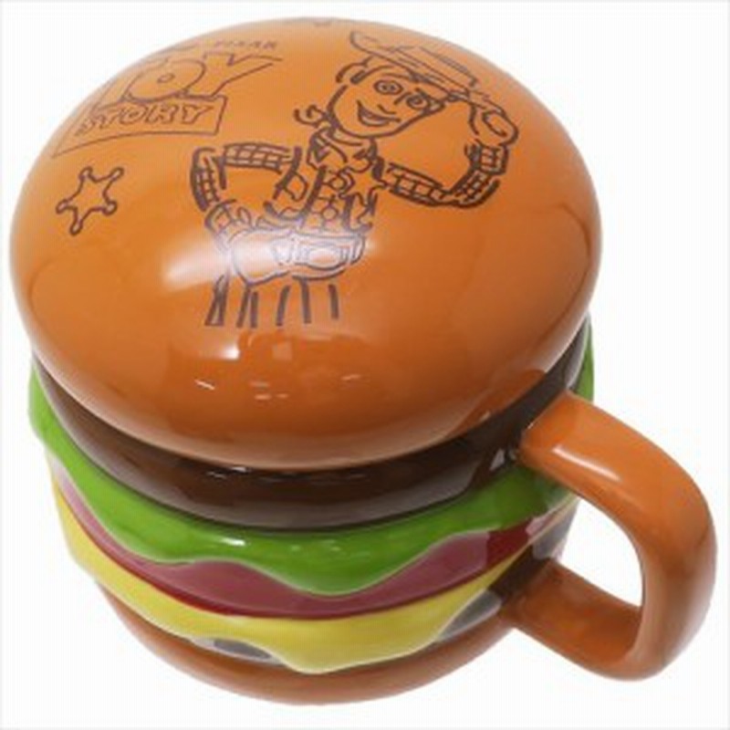 トイストーリー マグカップ ふた付き磁器製mug ハンバーガー ディズニー 350ml キャラクター グッズ 通販 Lineポイント最大1 0 Get Lineショッピング